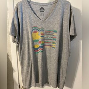 NWOT- Life Is Good “Music is What Color Sounds Like” women’s XXL crusher tee